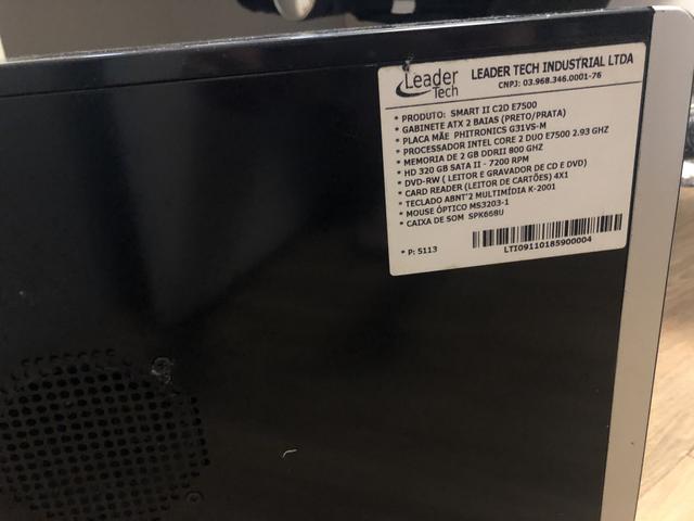 HD Leader Tech -Processador Intel Core 2 DUO - Foto 3