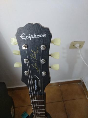Guitarra Epiphone Walnut Vintage Ve Blindada, tarraxas klusson +upgrades - Foto 5