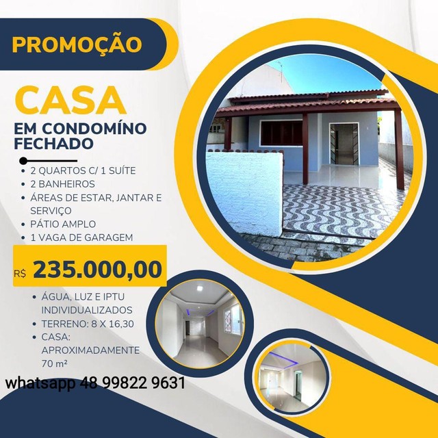 R@+Casa térrea com 2 dormitórios, uma suíte, na praia dos Ingleses Florianópolis