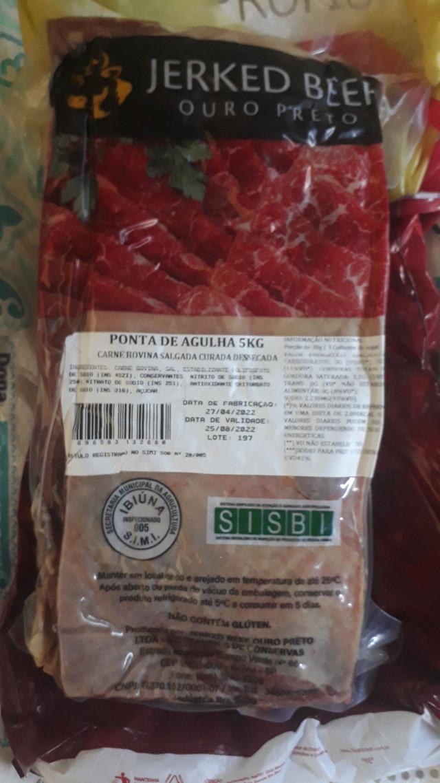 Carne de sertao Ponta de agulha 5KG