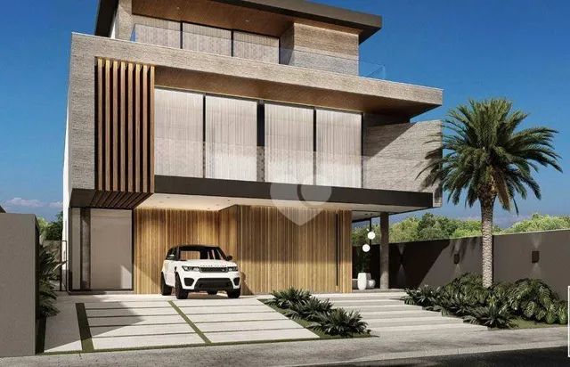 Condomínio Alphaville - Casa Triplex recém construída em projeto Contemporâneo com 5 Suíte - Foto 2