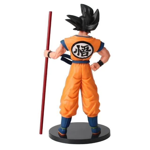 Action Figure Boneco Dragon Ball Goku criança c/ bastão