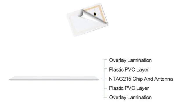 Nfc tags mini cartão tag ntag 215 chip Kit 3 Unidades Arduino Automação COD-AM541  - Foto 4