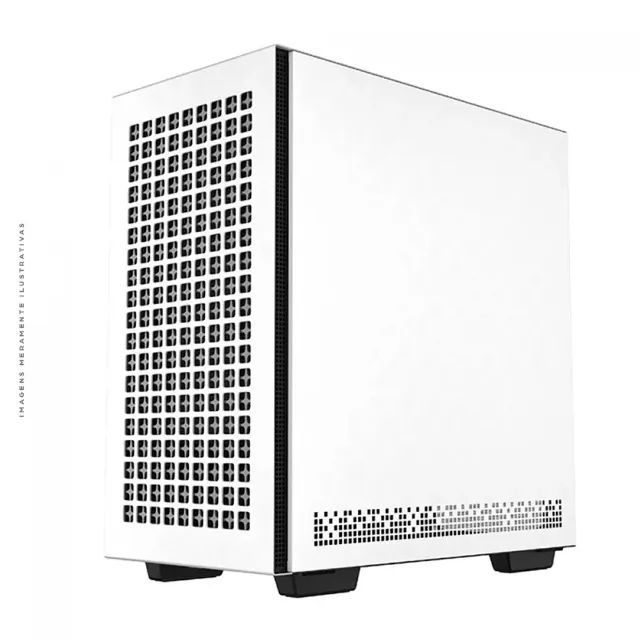 Gabinete Gamer DeepCool CH370 WH, mATX, Mini Tower, Vidro