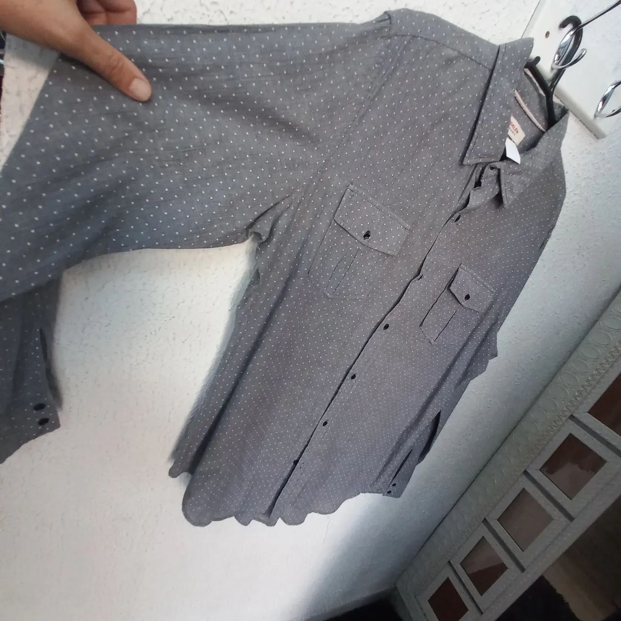 Camisa Osklen M.Longa Cinza - Foto 3