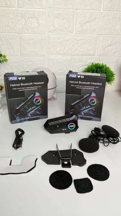 Intercomunicador Y10 bluetooth 5.3 para capacete - Foto 2