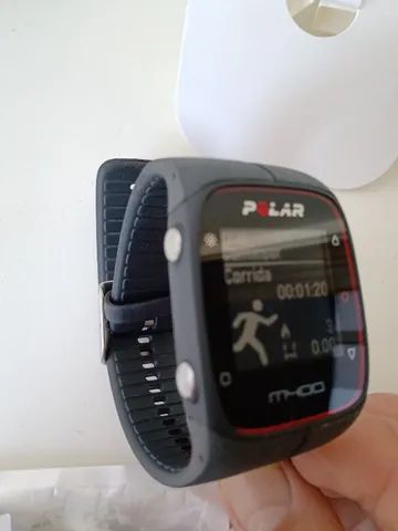 Relógio esportivo, marca Polar,  Monitor Cardíaco Modelo M400 Super profissional cor preto - Foto 5