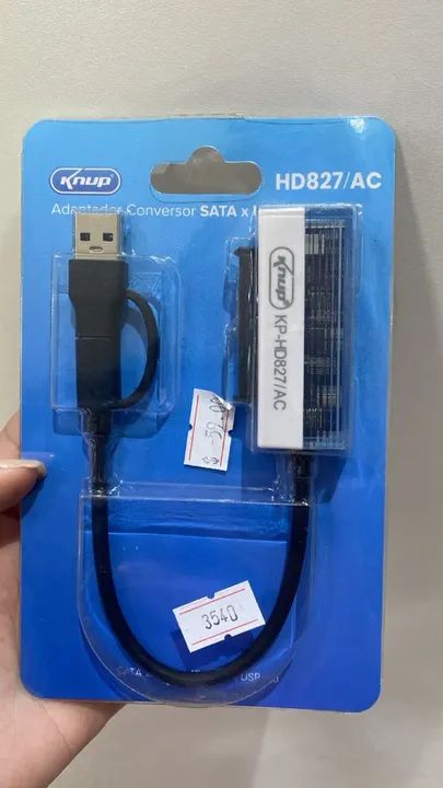 Adaptador Conversor sata USB knup Hd827 Loja Coimbra Computadores Entregamos