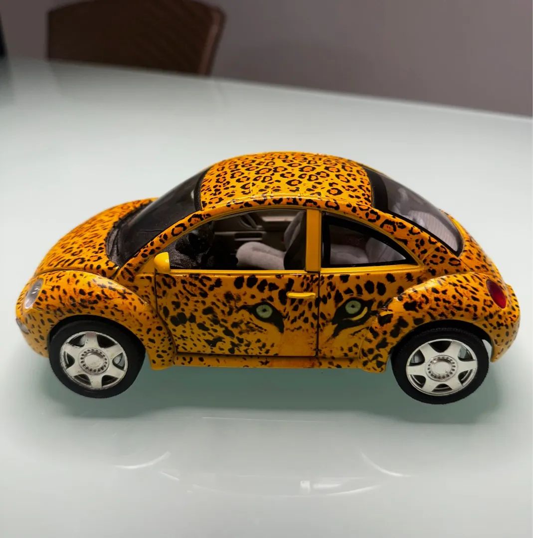 Carro Miniatura - New Beetle Fusca Amarelo