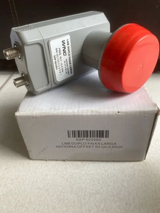 LNB Duplo Faixa Larga Antena Offset 60cm a 90cm