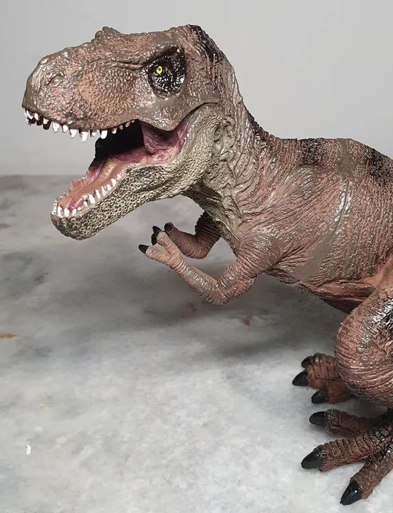 Dinossauro Tiranossauro Rex marrom novo - Foto 2