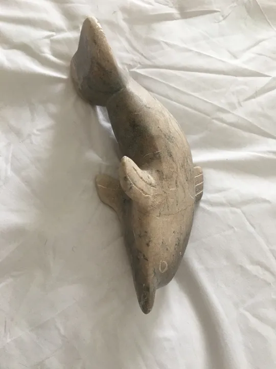 Golfinho em pedra sabão 