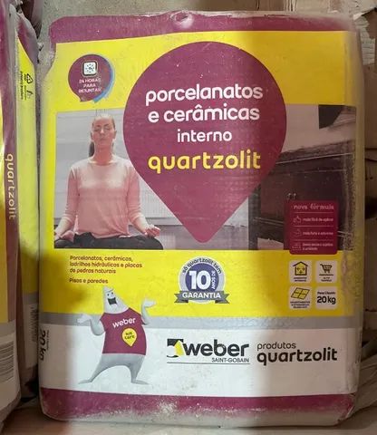 Argamassa Quartzolit para Porcelanato e Cerâmica Interno