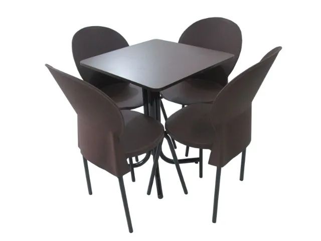 conjunto de mesa e cadeira para pastelaria, lanchonete e restaurante
