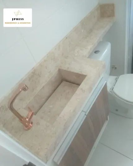 Lavatórios / Nicho - Mármore Nacional Travertino - Foto 4