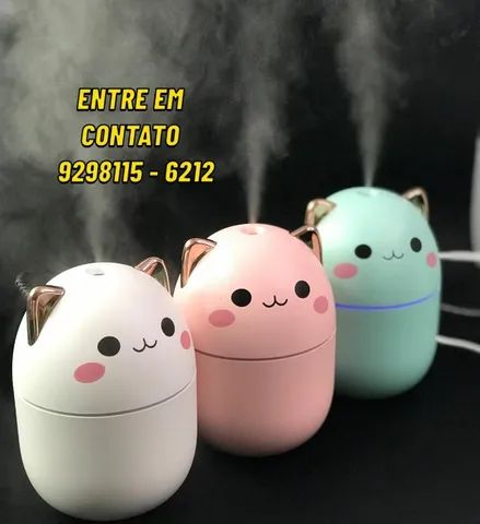 Umidificador de Ambientes de Gatinho 250ml-Entregamos 9h ás 23h