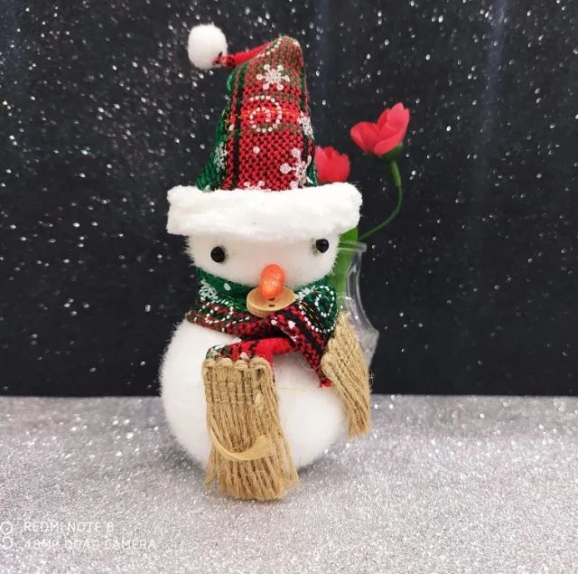 Enfeite Boneco Neve Wf563 Espuma Natal - Foto 3