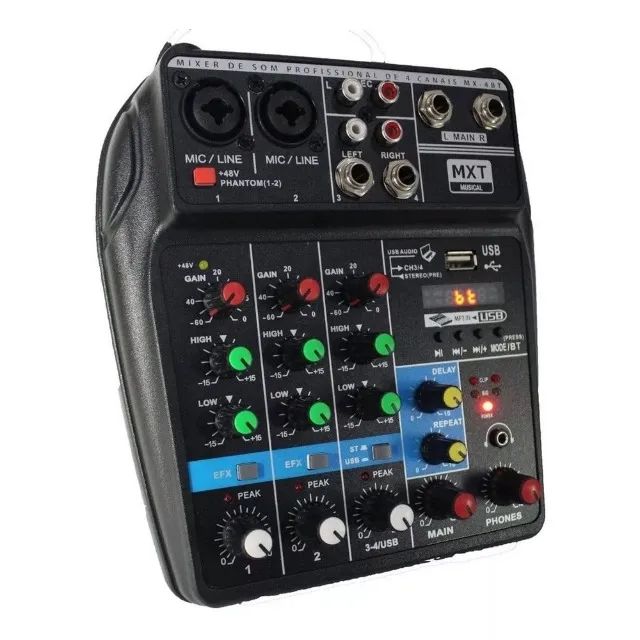 MESA DE SOM DE 4 CANAIS - MODELO: MX-4BT - Foto 3