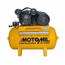Compressor de Ar Monofásico 2HP 60HZ até 10 Pés 100L Motomil