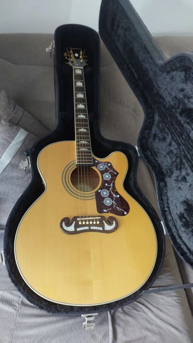 Violão Epiphone EJ 200 CE GOLD - Foto 4