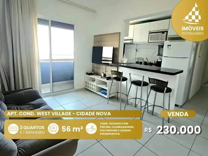 Apartamento à venda, 2 quartos, 1 vaga, Cidade Nova - Natal/RN