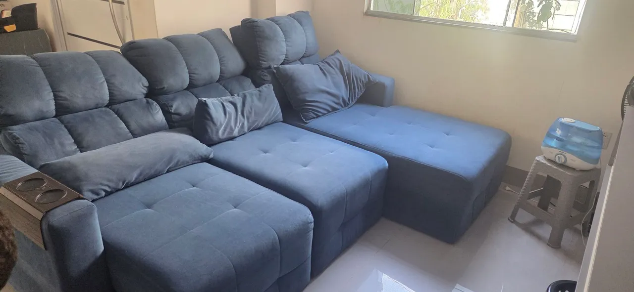 Sofá retrátil 3 lugares
