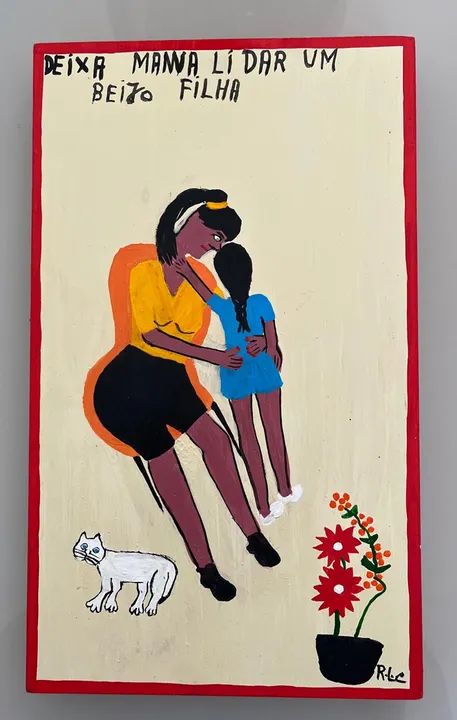 Roxinha Lisboa : acrílica sobre madeira 