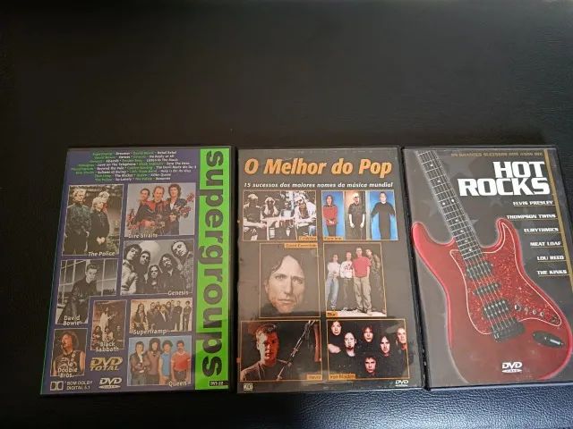 Pacote com 10 dvd's de rock e pop em estado de novos - Foto 2
