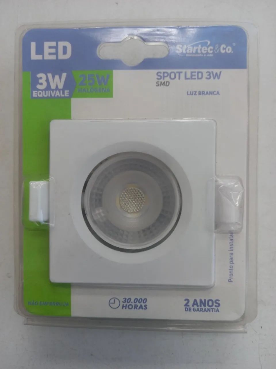 SPOT LED STARTEC 3W 6500K LUZ BRANCA