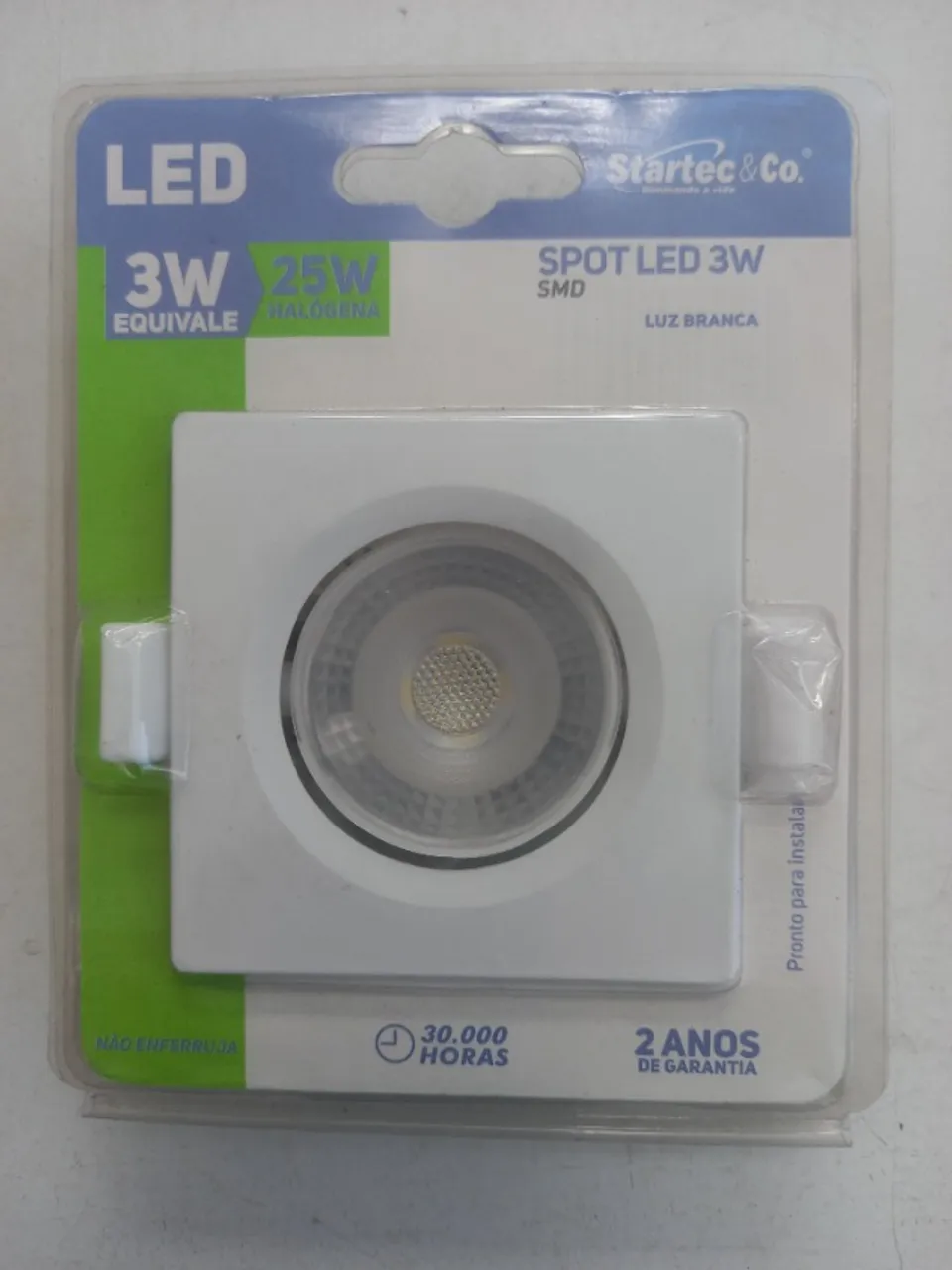 SPOT LED STARTEC 3W 6500K LUZ BRANCA