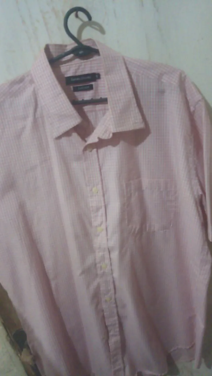 Camisa Social Rosa Claro