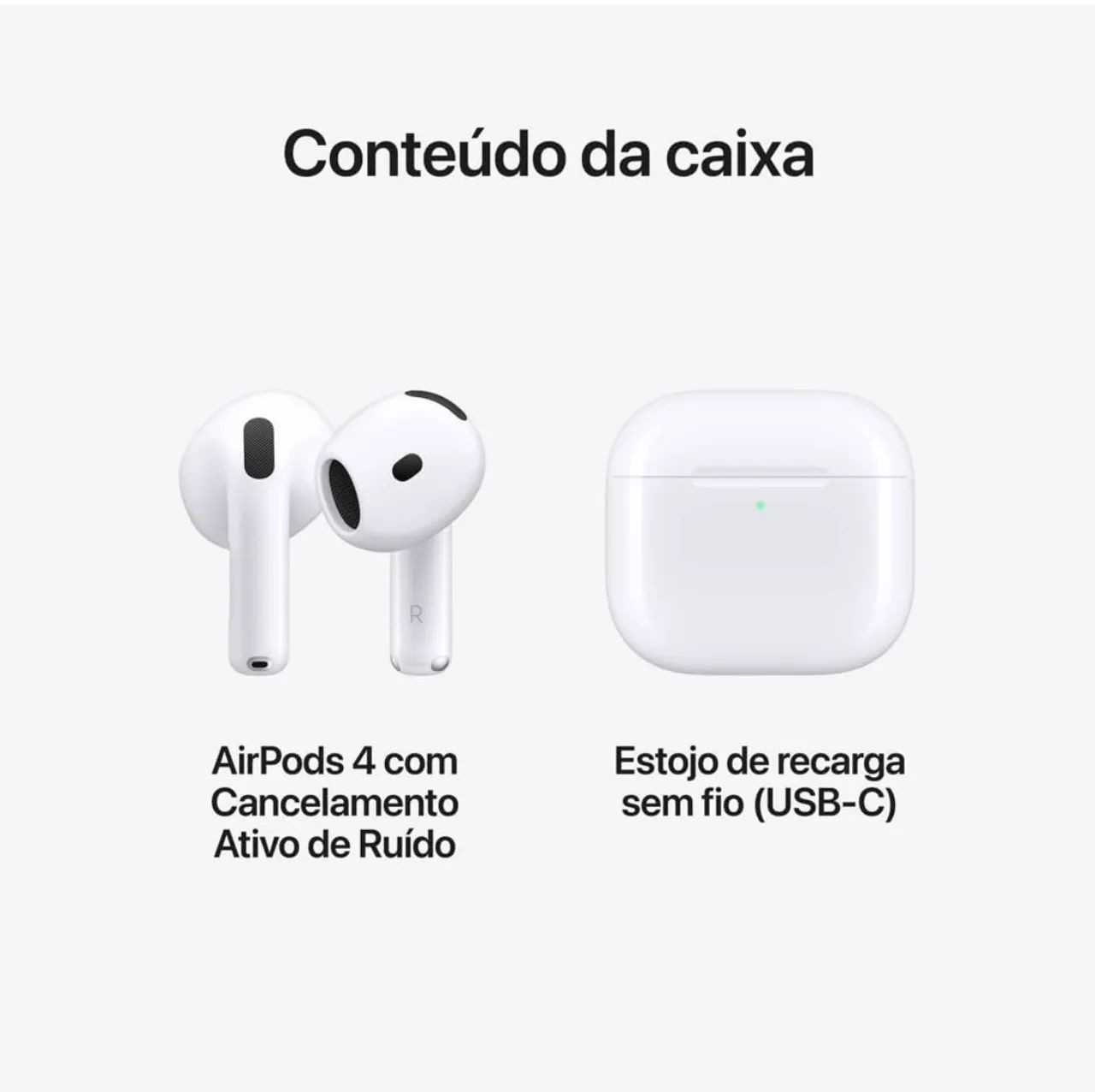 AirPods 4 (com Cancelamento Ativo de Ruído) - Foto 5