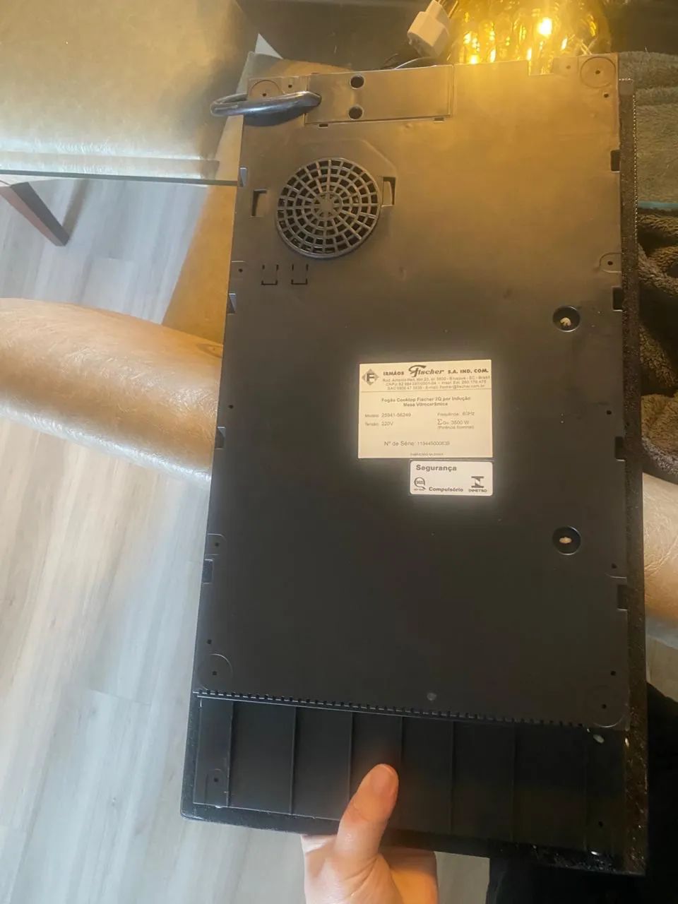 Fogão Cooktop Fischer 2Q por Indução - Mesa Vitrocerâmica  220V  - Foto 2
