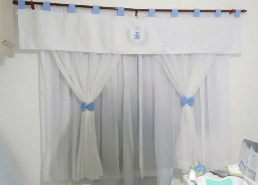 Cortina para quarto bebê grão de gente 