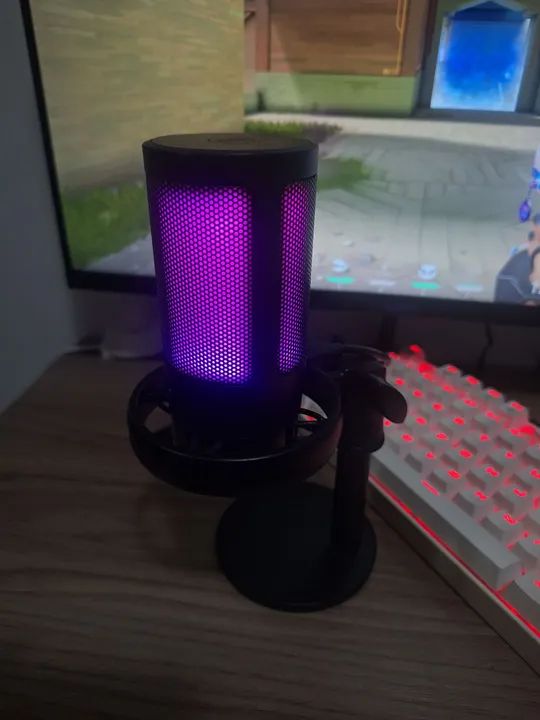 Microfone Gamer Fifine com Iluminação RGB
