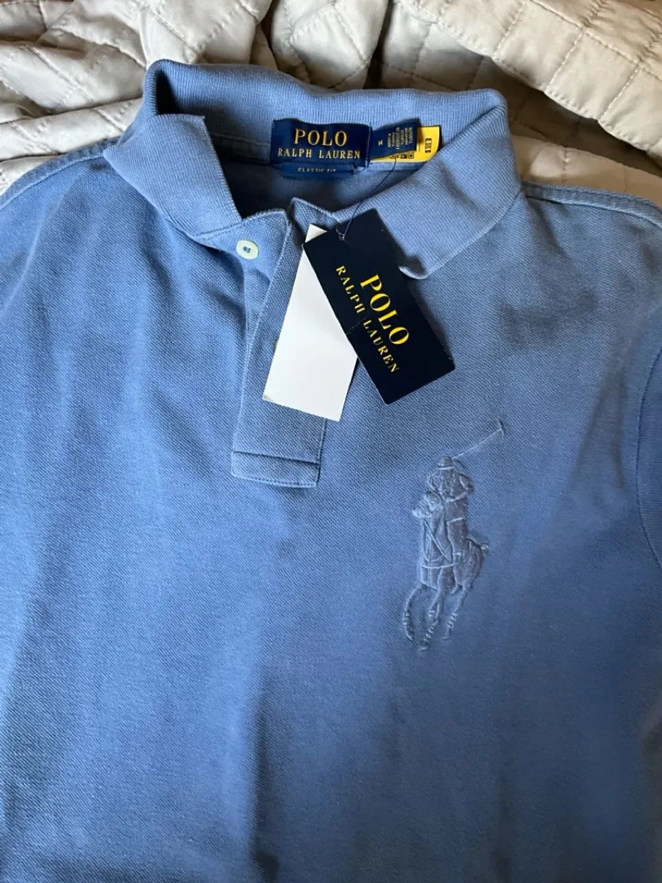 Nova Camisa Polo Ralph Lauren - Azul - Foto 3
