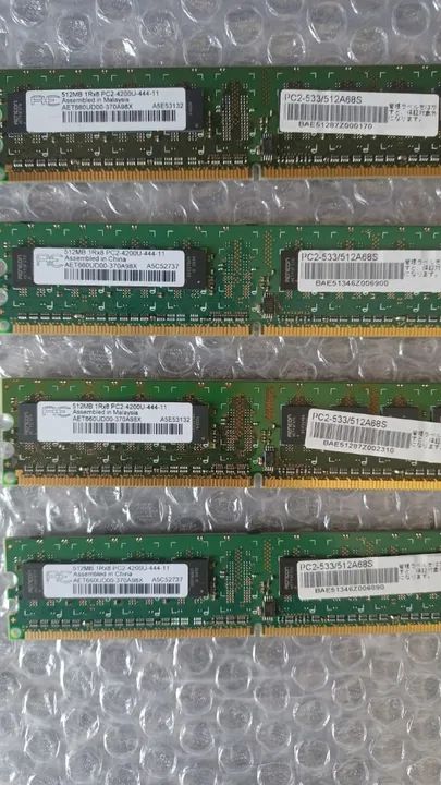 2 memorias 512MB PC2-4200U - Foto 2