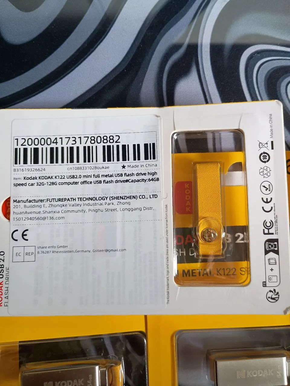 Pendrive Kodak USB 2.0 64GB Metal - Foto 3