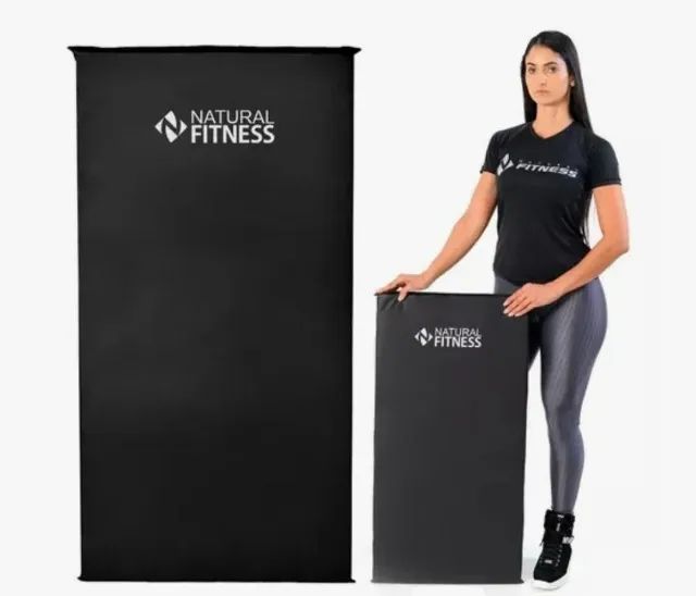 Tapete Colchonete Yoga Pilates Fitness Ginástica Preto