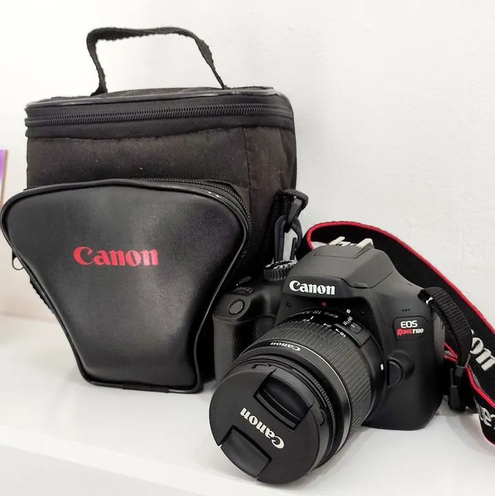 Câmera Canon EOS Rebel T100 com Lente