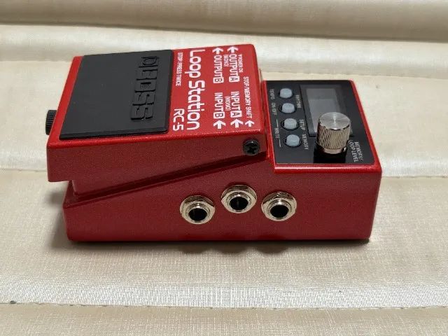 Pedal de efeito Boss Loop Station RC-5 vermelho - Praticamente sem