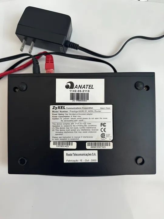 Roteador ZyXEL Prestige 600 - com cabos! - Foto 4