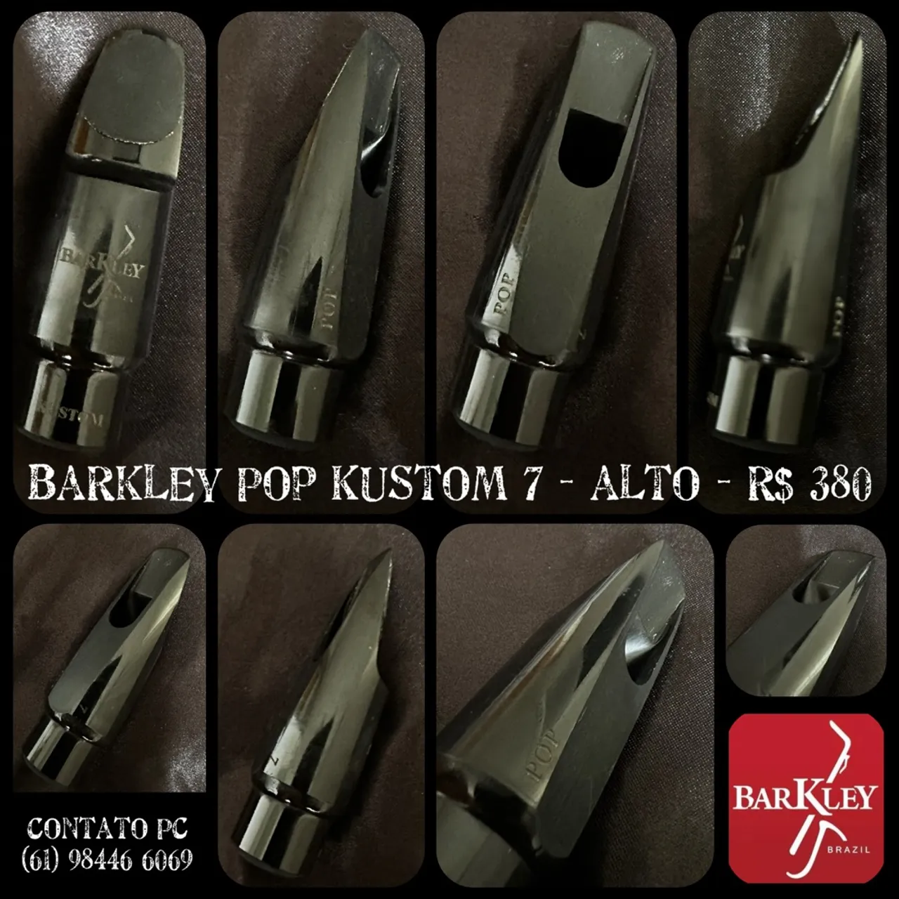 BOQUILHA BARKLEY POP KUSTOM 7 - SAX ALTO