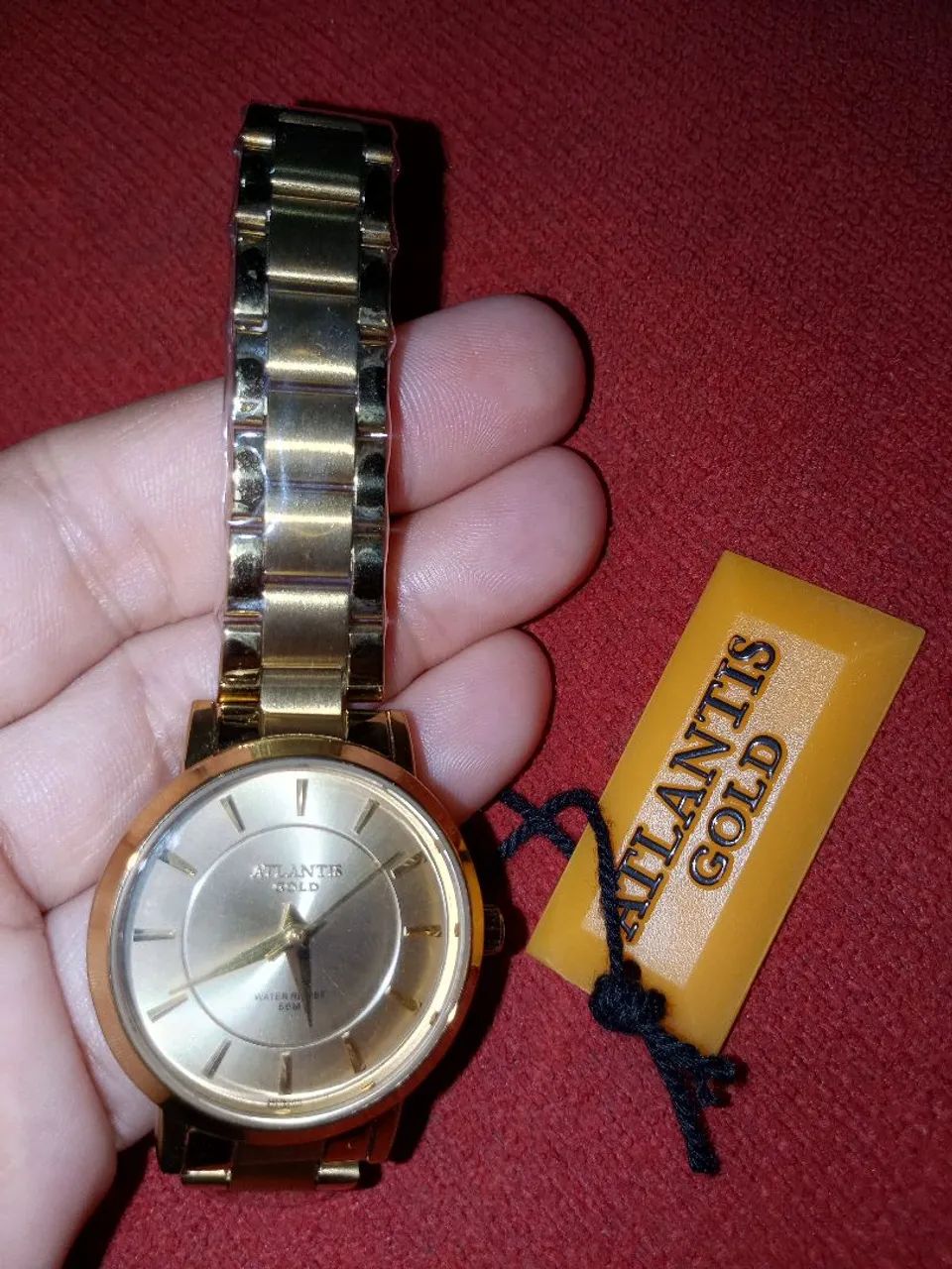 Relógio Atlantis Gold - Novo a prova d'água  - Foto 3