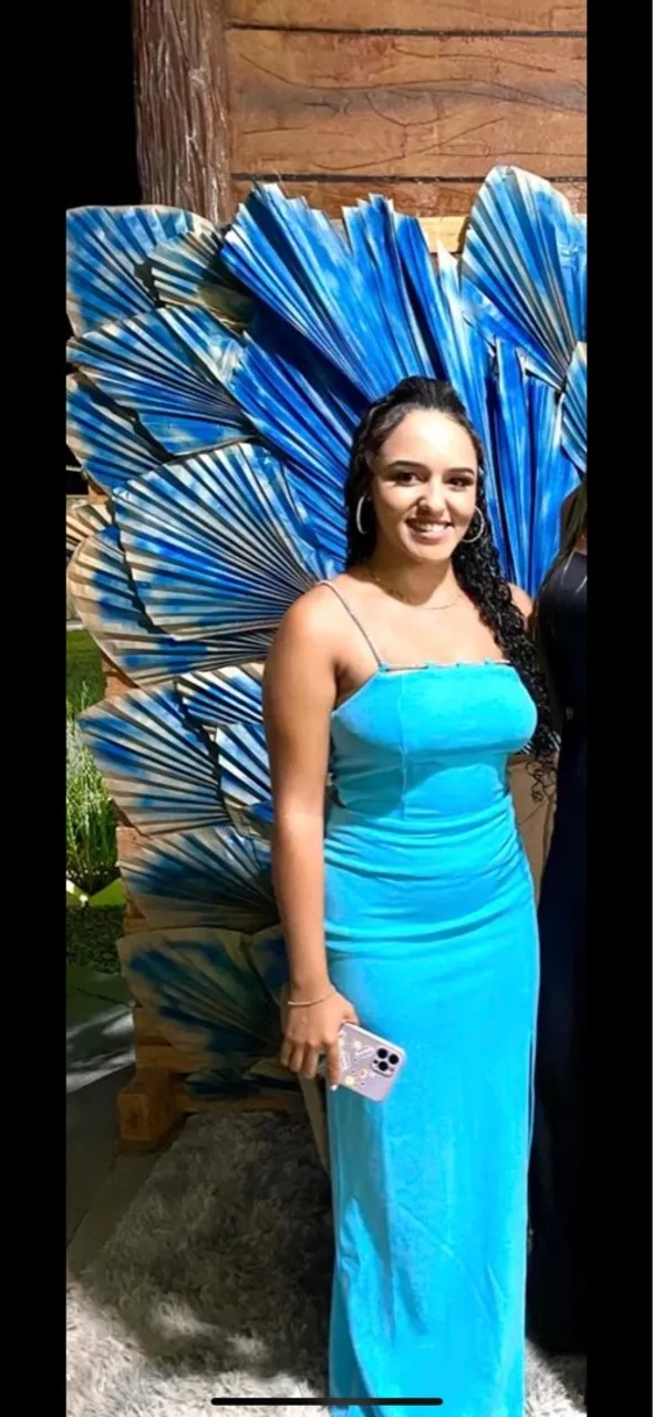 Vestido Azul Elegante para Festas