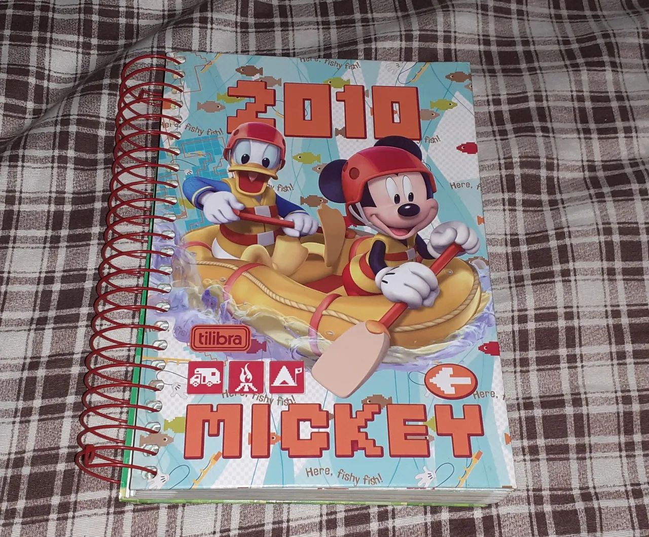 KIT Pasta Escolar Mickey + 3 Agendas 2001, 2002 e 2010 - Foto 3