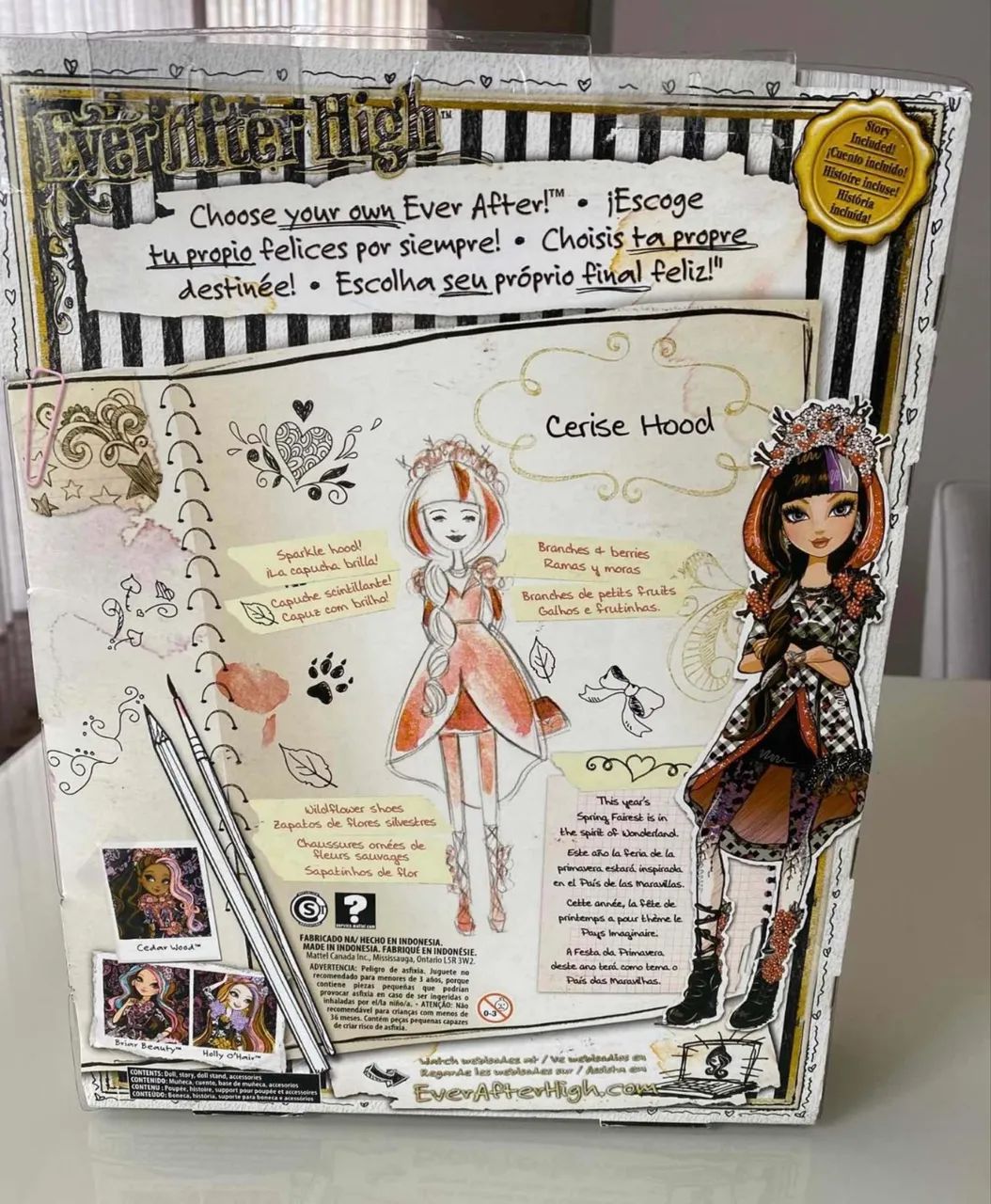 Ever After High Cerise Hood. Lacrada, Nova. Primavera