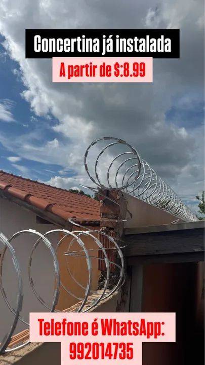 Concertina já instalada - Segurança para sua casa! - Foto 6