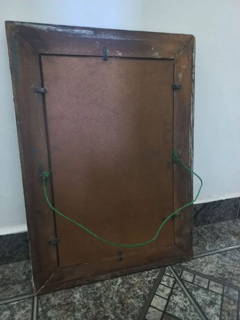 Antiga moldura com vidro bombê  - Foto 3