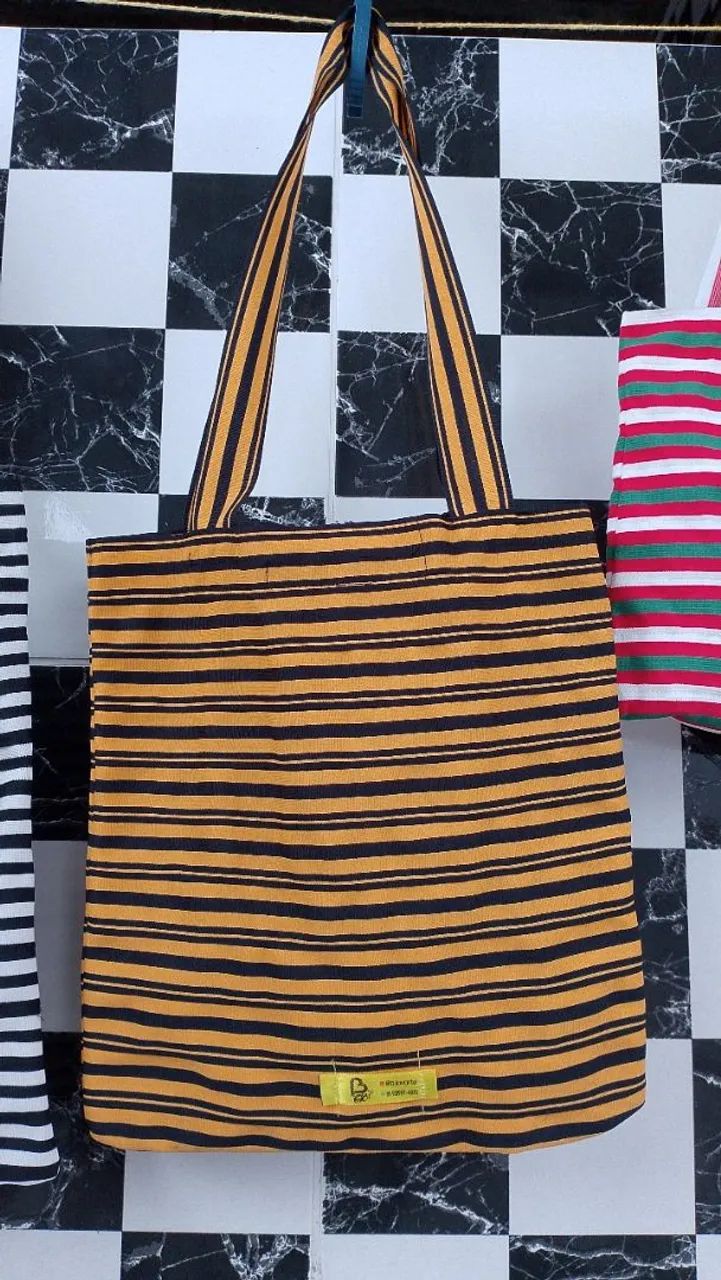 Bolsas de ombro listradas, diversas cores! - Foto 5